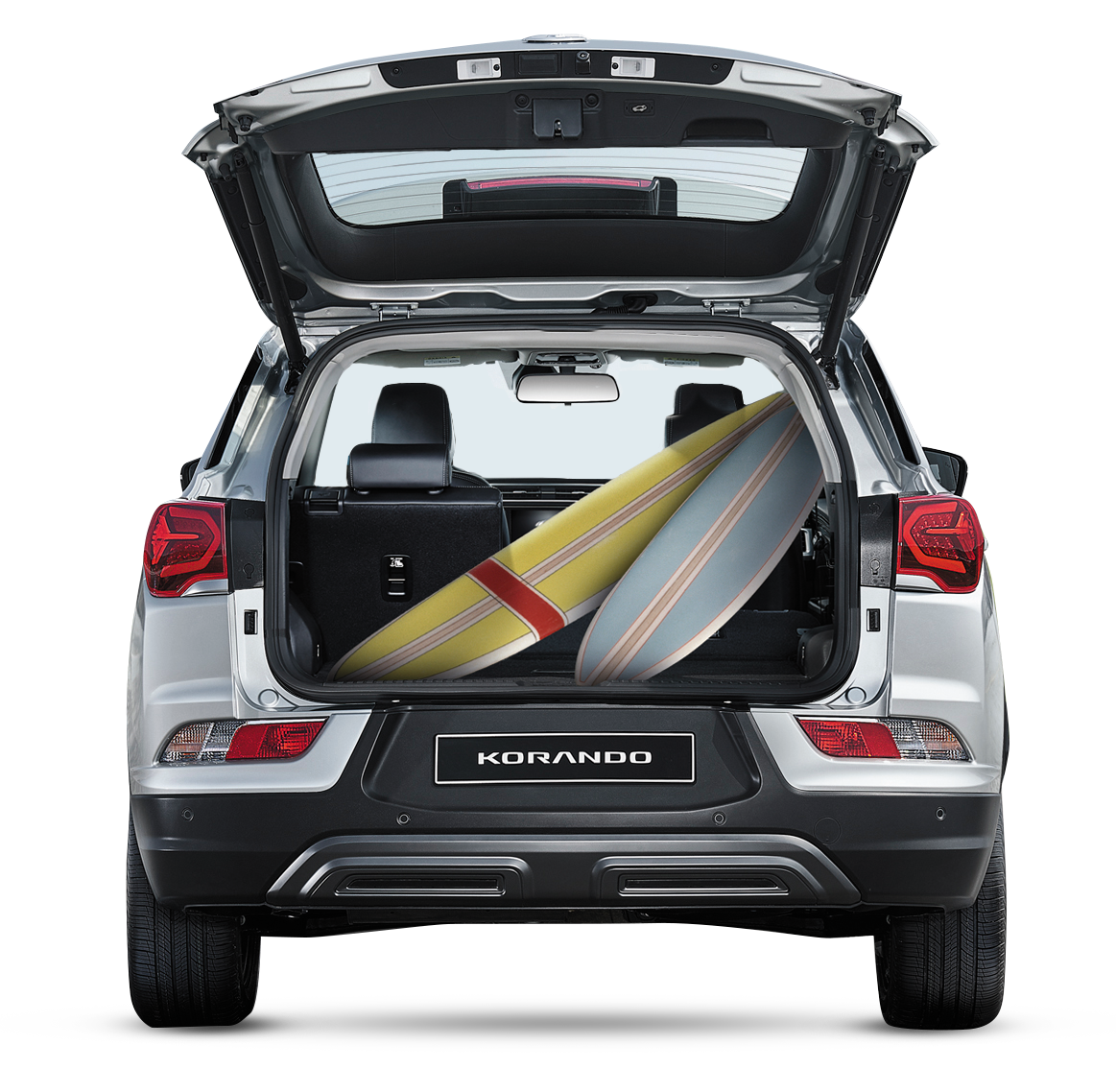 KGM Korando Space and storage